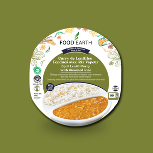 Curry de Lentilles Fendues Riz Vapeur