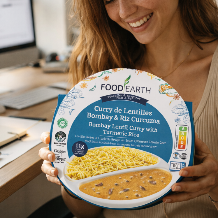 Curry de Lentilles Bombay Riz Curcuma