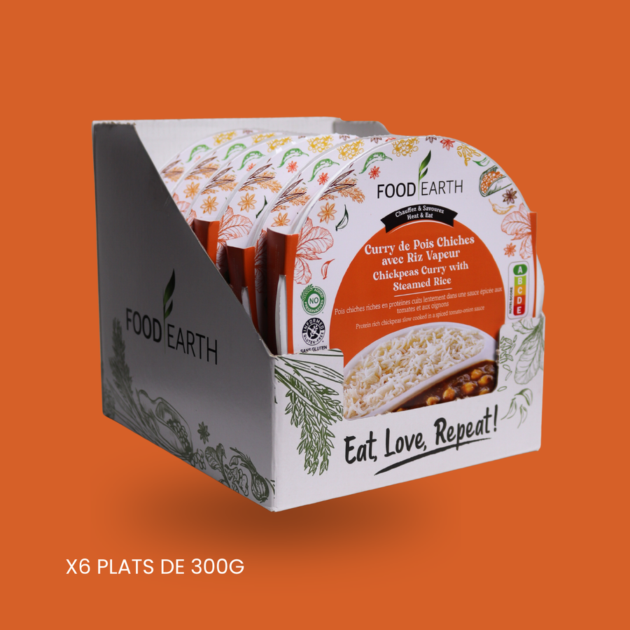 Curry de Pois Chiches Riz Vapeur